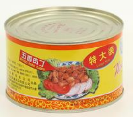 CANNED SPICED PORK CUBES(LITHOGRAPHED TIN)(142G)